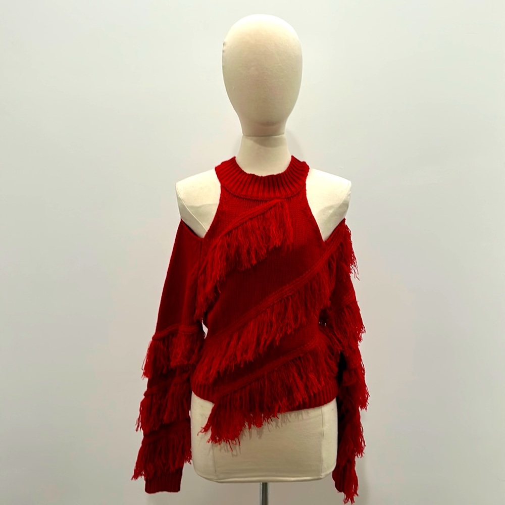 HOT & DELICIOUS, OFF THE SHOULDER SWEATER, SIZE SMALL NWOT